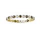 2 - Valerie 2.40 mm Smoky Quartz and Lab Grown Diamond Eternity Band 