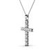 2 - Elihu Petite Diamond Cross Pendant 