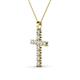 2 - Elihu Petite Diamond Cross Pendant 