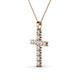 2 - Elihu Petite Diamond Cross Pendant 