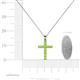 4 - Elihu Petite Peridot Cross Pendant 