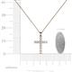 4 - Elihu Petite Lab Grown Diamond Cross Pendant 