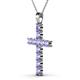 2 - Elihu Tanzanite Cross Pendant 