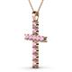 2 - Elihu Pink Tourmaline Cross Pendant 
