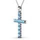 2 - Elihu Blue Topaz Cross Pendant 