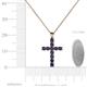4 - Elihu Blue Sapphire Cross Pendant 