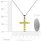 4 - Elihu Yellow Sapphire Cross Pendant 