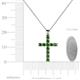 4 - Elihu Green Garnet Cross Pendant 