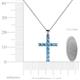 4 - Elihu Blue Topaz Cross Pendant 