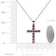 4 - Elihu Rhodolite Garnet Cross Pendant 