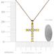 4 - Elihu Yellow Sapphire and Diamond Cross Pendant 