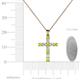 4 - Elihu Peridot and Diamond Cross Pendant 
