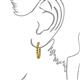 3 - Estella Citrine Hoop Earrings 