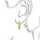 3 - Estella Yellow Sapphire Hoop Earrings 