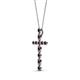 2 - Abha Petite Red Garnet Cross Pendant 