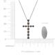 4 - Abha Petite Smoky Quartz Cross Pendant 