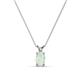 1 - Jassiel 6x4 mm Oval Cut Opal Double Bail Solitaire Pendant Necklace 