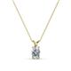 1 - Jassiel 6x4 mm Oval Cut Diamond Double Bail Solitaire Pendant Necklace 