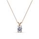 1 - Jassiel 6x4 mm Oval Cut Diamond Double Bail Solitaire Pendant Necklace 