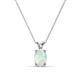 1 - Jassiel 7x5 mm Oval Cut Opal Double Bail Solitaire Pendant Necklace 