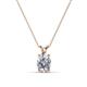 1 - Jassiel 7x5 mm Oval Cut Diamond Double Bail Solitaire Pendant Necklace 