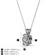 3 - Jassiel 7x5 mm Oval Cut Lab Grown Diamond Double Bail Solitaire Pendant Necklace 