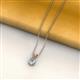 2 - Jassiel 7x5 mm Pear Cut Diamond Double Bail Solitaire Pendant Necklace 