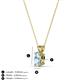 3 - Jassiel 6x4 mm Oval Cut Aquamarine Double Bail Solitaire Pendant Necklace 