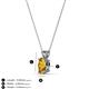 3 - Jassiel 6x4 mm Oval Cut Citrine Double Bail Solitaire Pendant Necklace 