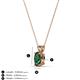 3 - Jassiel 6x4 mm Oval Cut Lab Created Alexandrite Double Bail Solitaire Pendant Necklace 