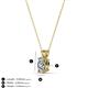 3 - Jassiel 6x4 mm Oval Cut Diamond Double Bail Solitaire Pendant Necklace 