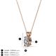 3 - Jassiel 6x4 mm Oval Cut Lab Grown Diamond Double Bail Solitaire Pendant Necklace 