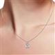 5 - Sallie Aquamarine Heart Pendant 