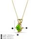 3 - Jassiel 6.00 mm Princess Cut Peridot Double Bail Solitaire Pendant Necklace 