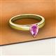 2 - Annora Pear Cut Pink Sapphire Solitaire Engagement Ring 