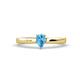 1 - Annora Pear Cut Blue Topaz Solitaire Engagement Ring 