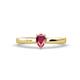 1 - Annora Pear Cut Rhodolite Garnet Solitaire Engagement Ring 