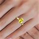 5 - Annora Pear Cut Yellow Sapphire Solitaire Engagement Ring 