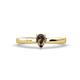 1 - Annora Pear Cut Smoky Quartz Solitaire Engagement Ring 