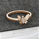 2 - Motyl Bold Round Diamond Butterfly Ring 
