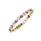 3 - Valerie 2.40 mm Rhodolite Garnet and Diamond Eternity Band 