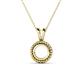 1 - Juliya Semi Mount Rope Edge Bezel Set Solitaire Pendant Necklace Setting 