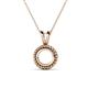 1 - Juliya Semi Mount Rope Edge Bezel Set Solitaire Pendant Necklace Setting 