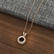 2 - Juliya Semi Mount Rope Edge Bezel Set Solitaire Pendant Necklace Setting 