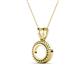 3 - Juliya Semi Mount Rope Edge Bezel Set Solitaire Pendant Necklace Setting 