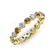 3 - Valerie 3.50 mm Citrine and Lab Grown Diamond Eternity Band 