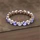 2 - Valerie 3.50 mm Tanzanite and Forever One Moissanite Eternity Band 