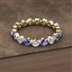 2 - Valerie 3.50 mm Iolite and Forever One Moissanite Eternity Band 