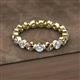 2 - Valerie 3.50 mm Smoky Quartz and Forever One Moissanite Eternity Band 