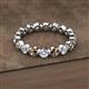 2 - Valerie 3.50 mm Smoky Quartz and Forever One Moissanite Eternity Band 